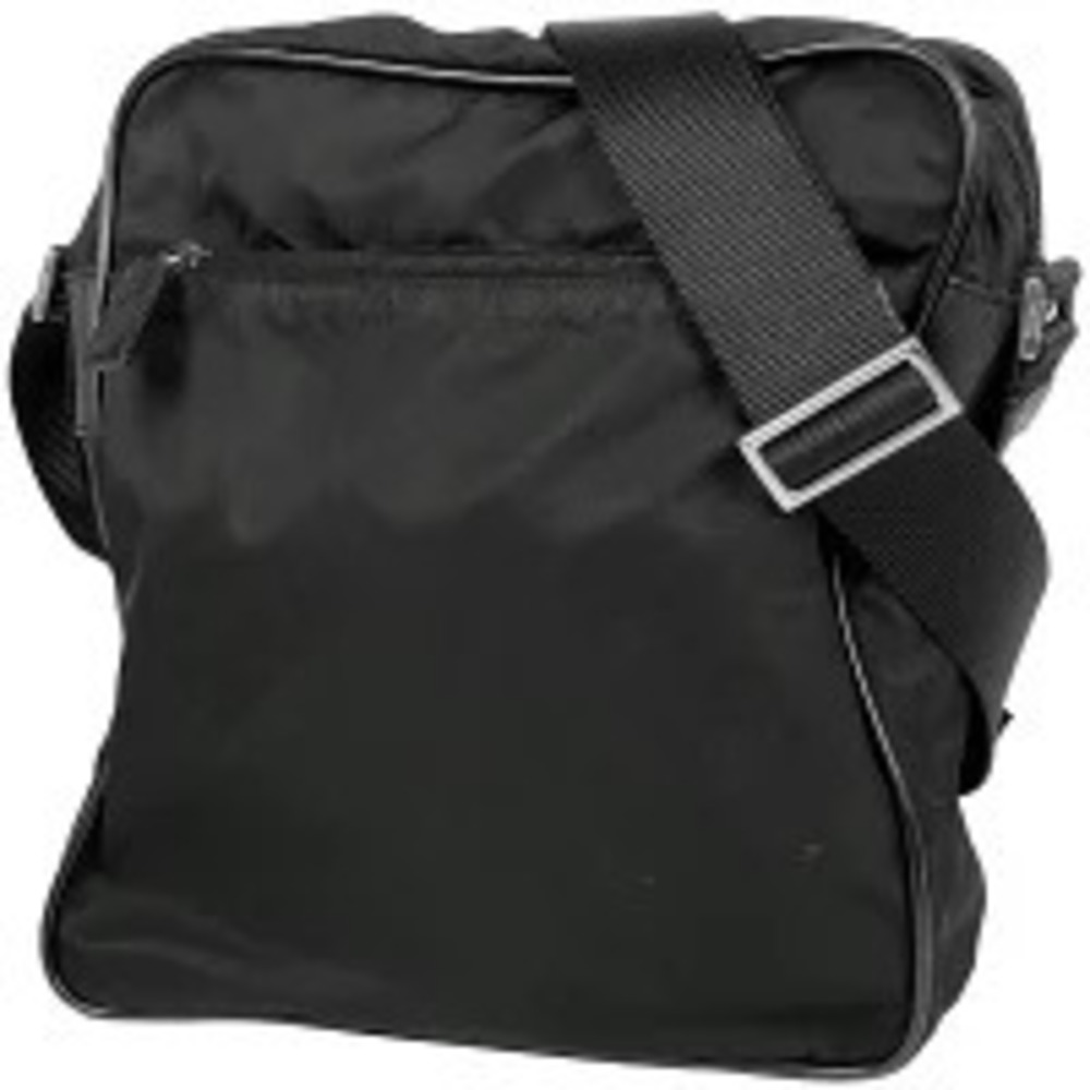 Prada Plate Shoulder Bag Crossbody Nero Black